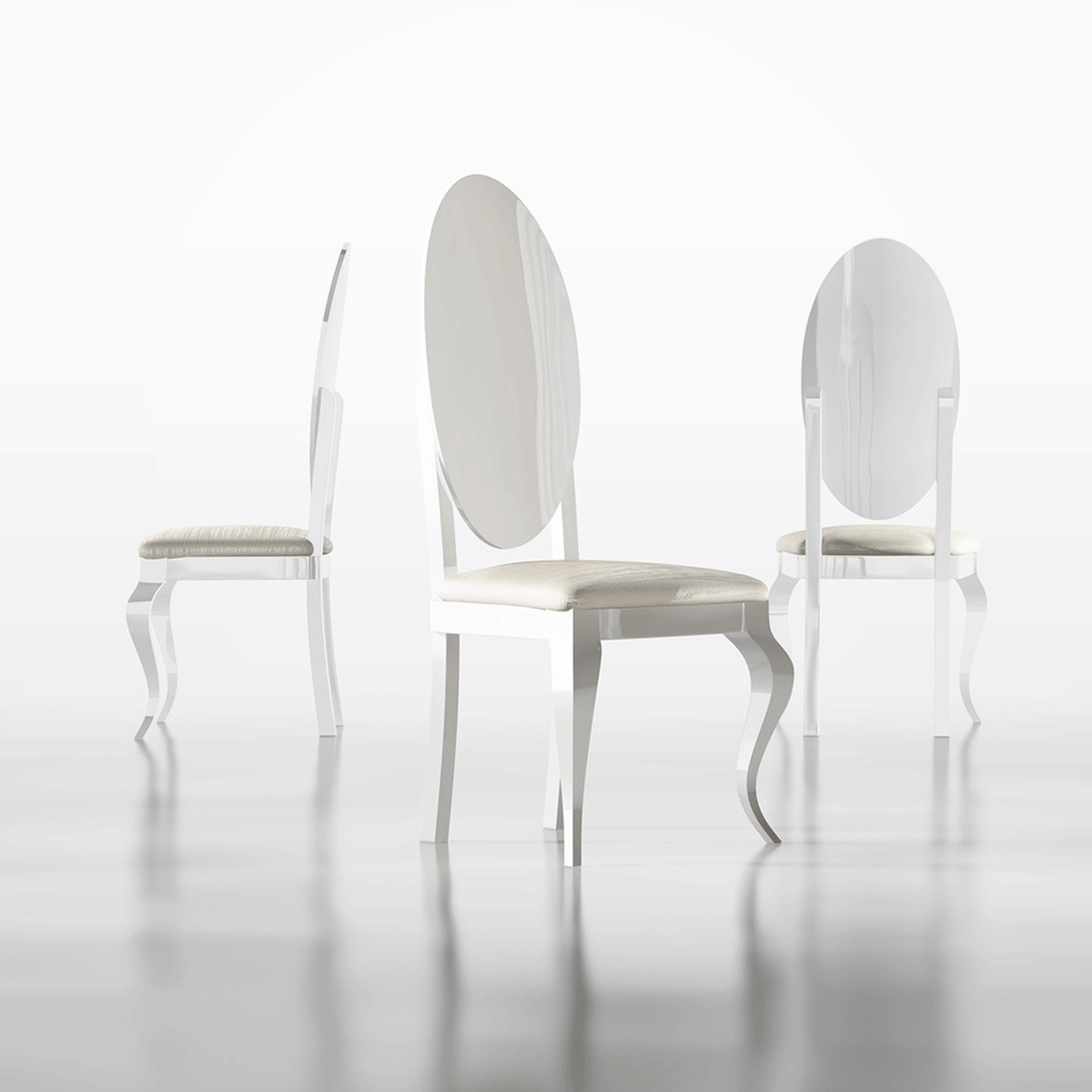 Carmen White Side Chair
