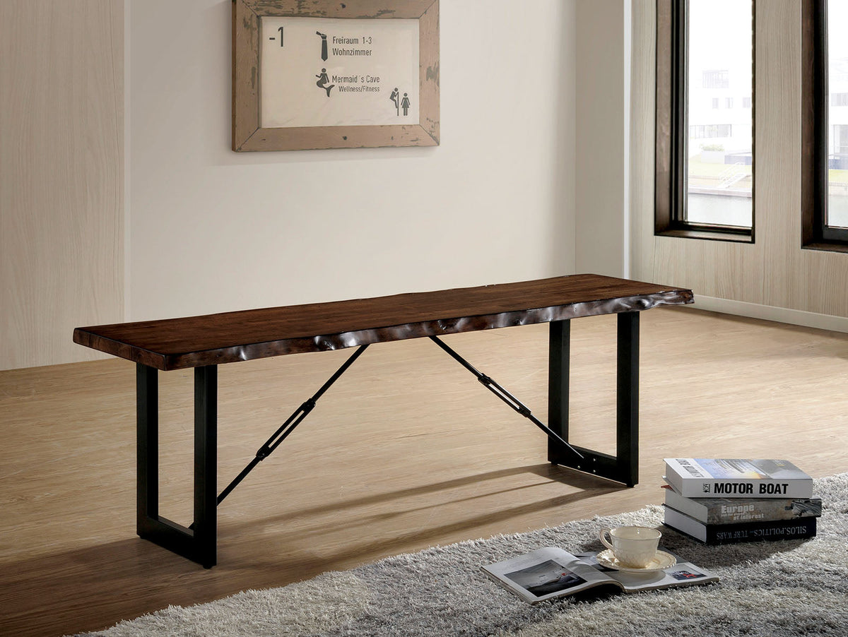 Dulce Walnut/Black Bench