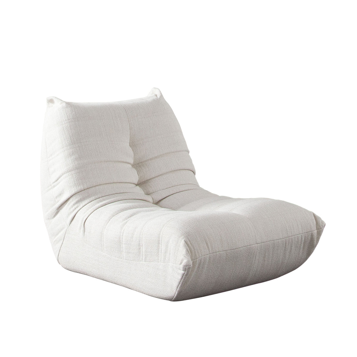 Ezra Armless Chair in Cream Fabric