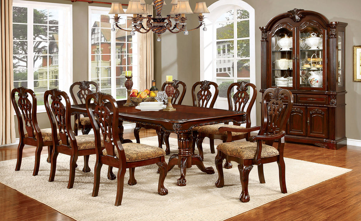 Elana Brown Cherry/Brown Arm Chair