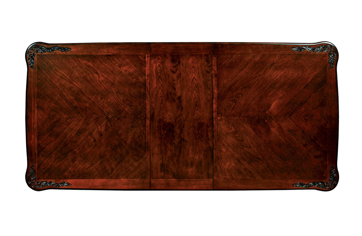Elana Brown Cherry Extendable Dining Table