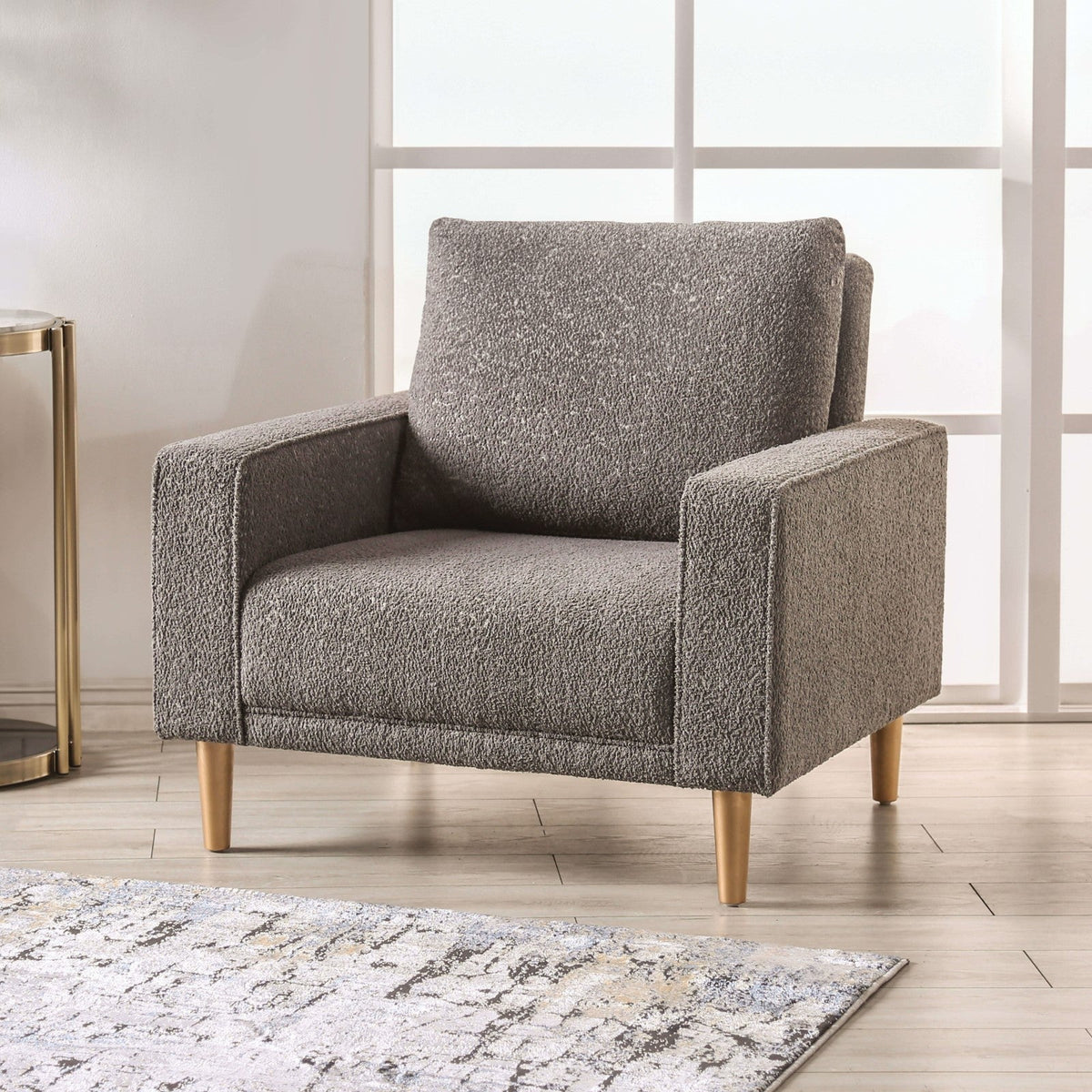 Elverum Charcoal Gray Contemporary Living Room Set