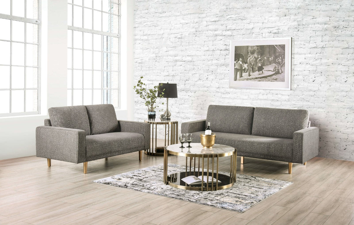 Elverum Charcoal Gray Contemporary Living Room Set