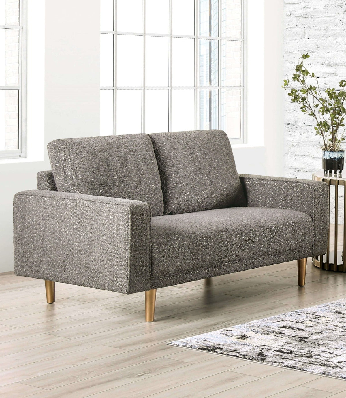 Elverum Charcoal Gray Contemporary Living Room Set