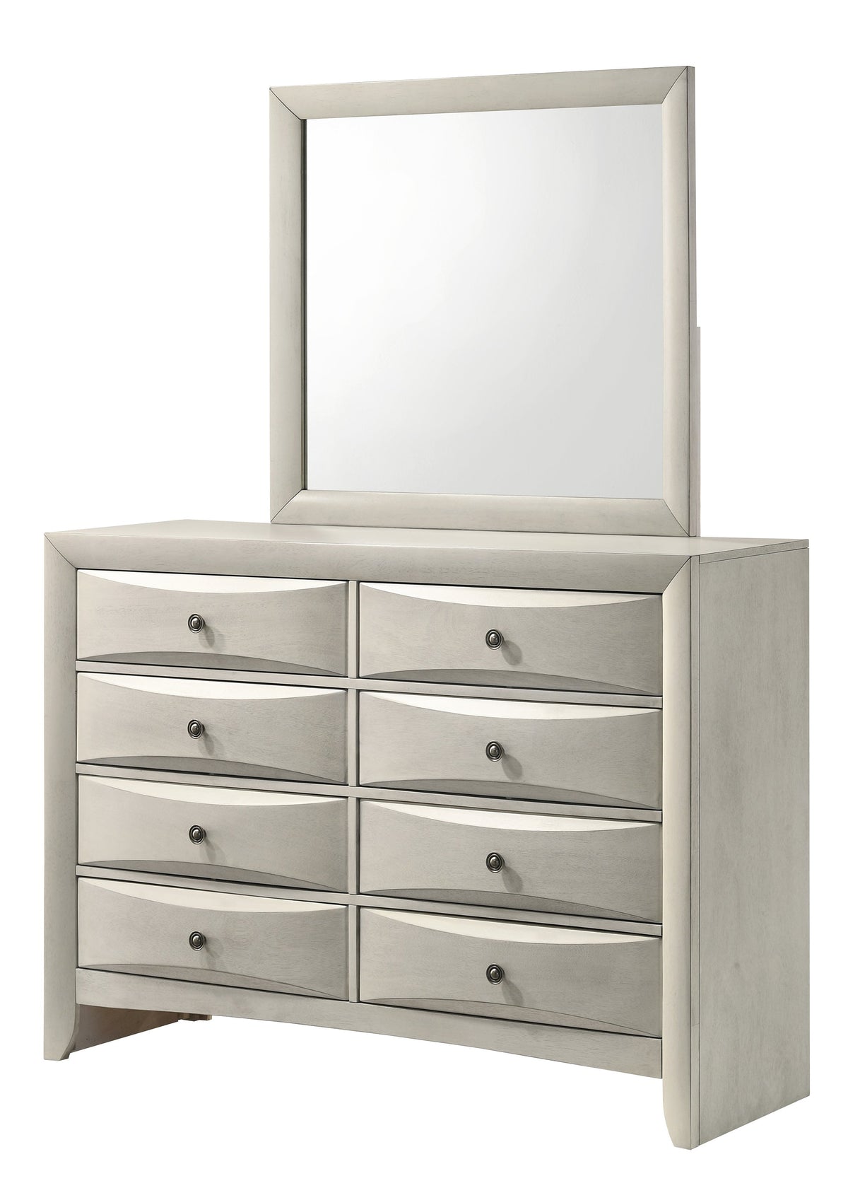 Emily White Storage Platform Bedroom Set