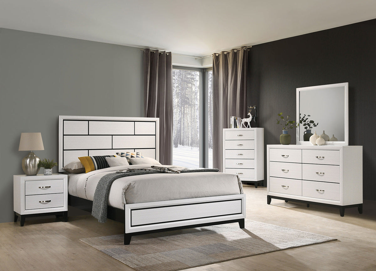 Errico White Full Bed