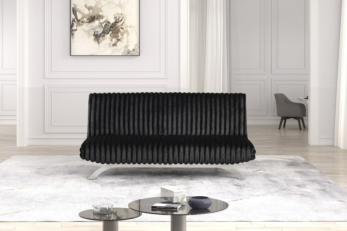 Villeneuve Black Futon Sofa Bed