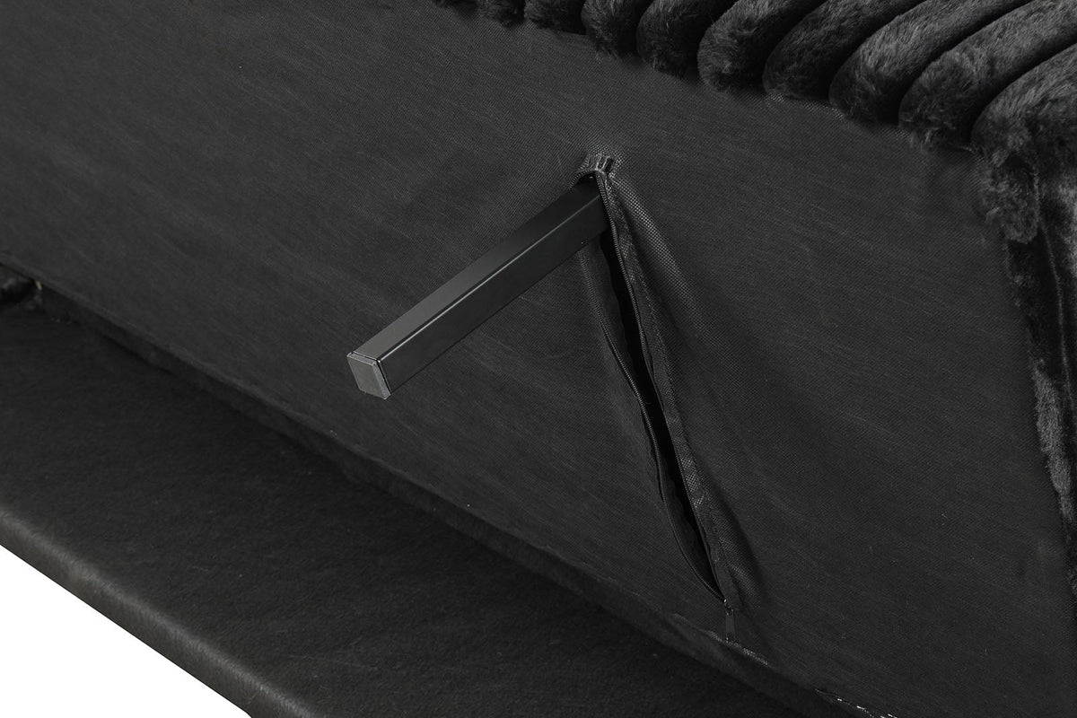 Villeneuve Black Futon Sofa Bed