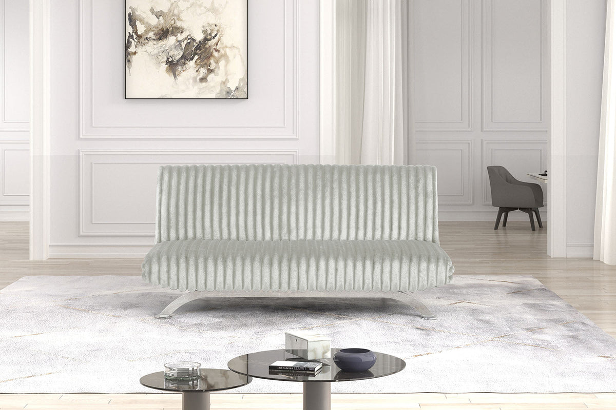 Villeneuve Light Gray Futon Sofa Bed