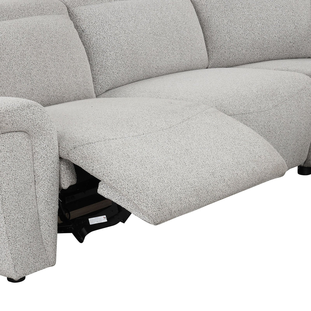 Hieronimus 2-Piece Light Gray Power Sectional
