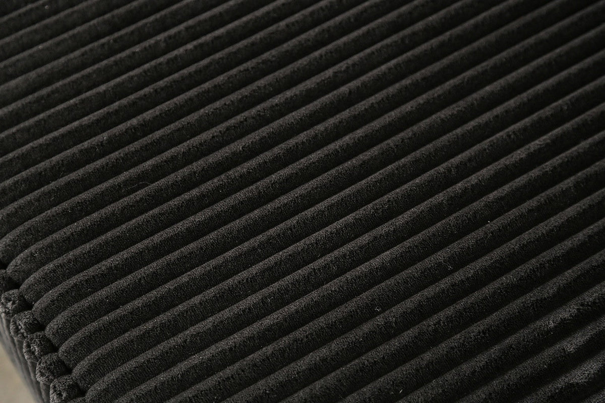 Kimara Black Compressed Foam Loveseat