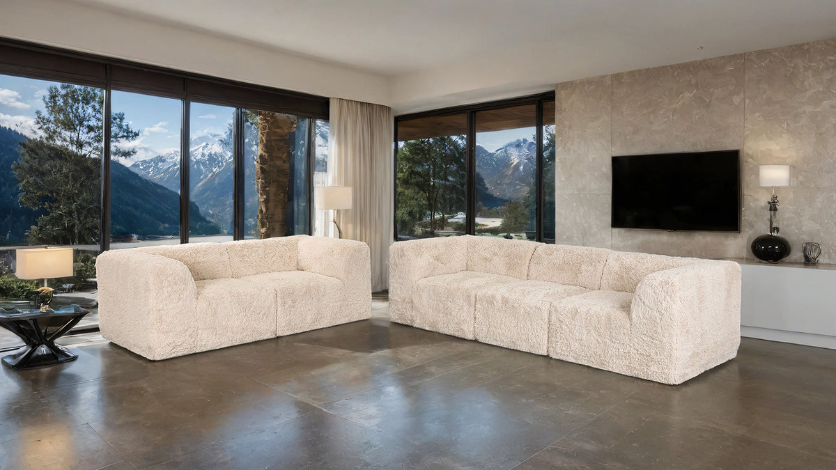 Nappi Sand Compressed Foam Sofa