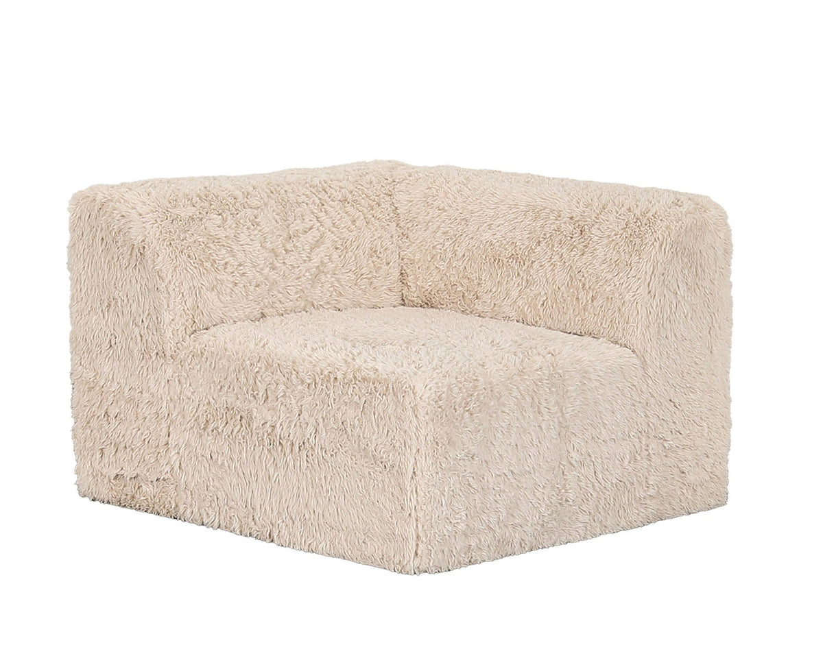 Nappi Sand Compressed Foam 7-Piece Sectional with Ottoman