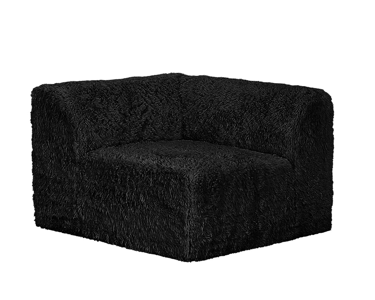 Nappi Black Compressed Foam Sofa
