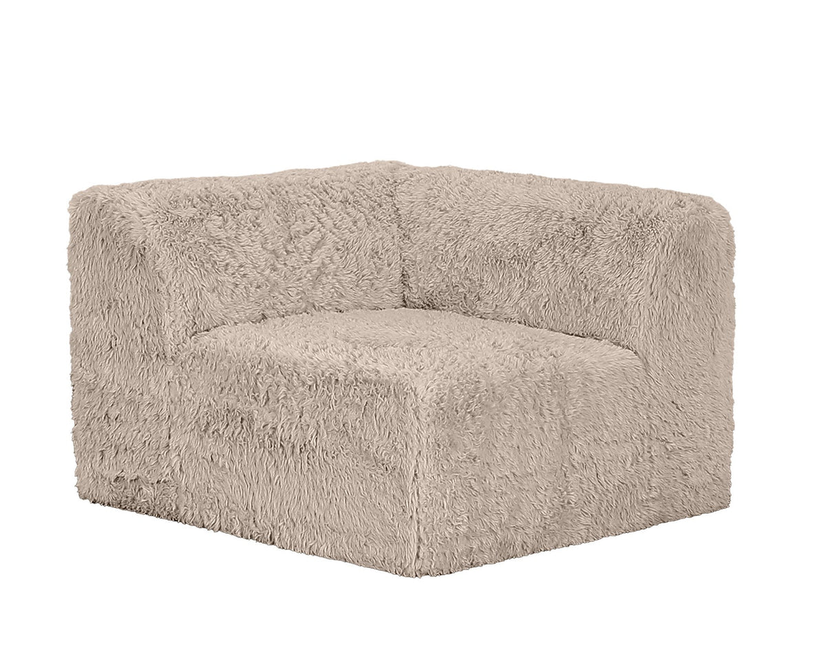 Nappi Taupe Compressed Foam 5-Piece L-Shape Sectional