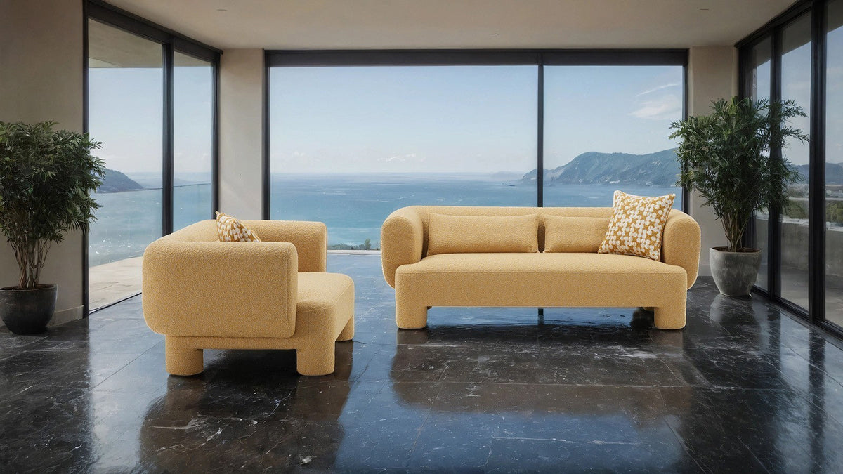 Phedra Yellow Sofa