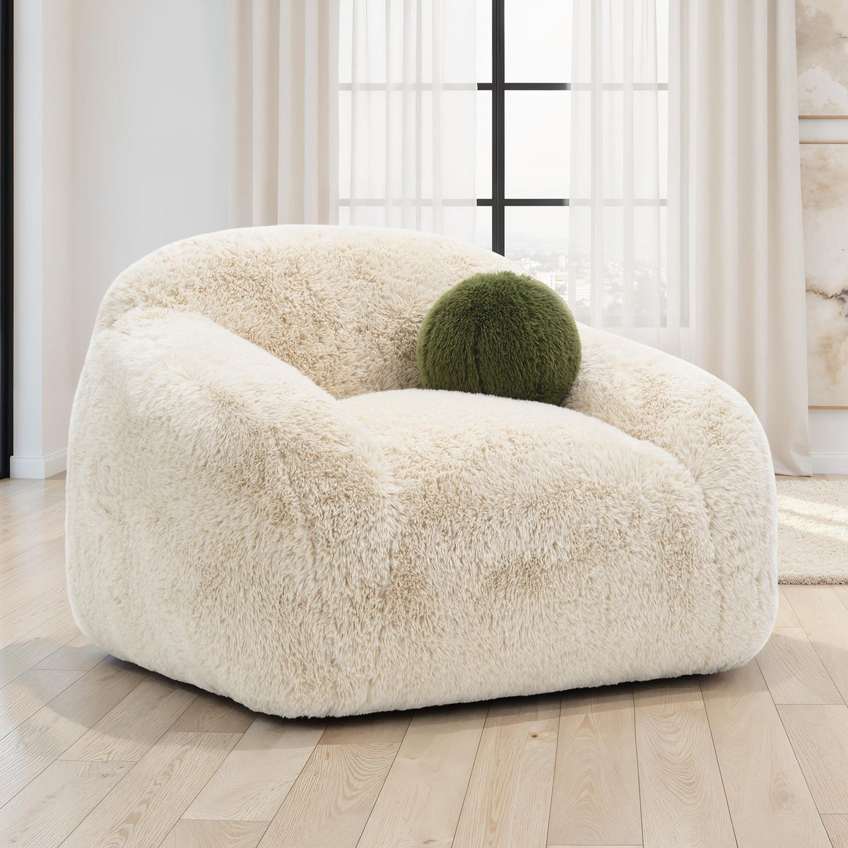 Darwen Sand Swivel Chair