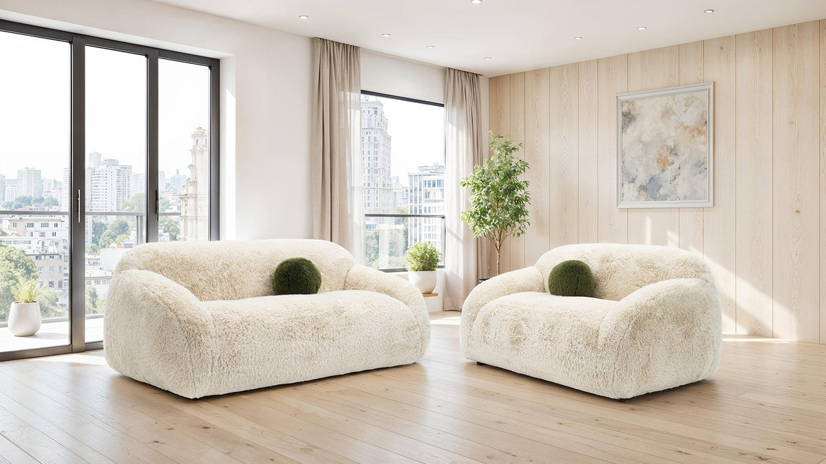 Darwen Sand Contemporary Living Room Set