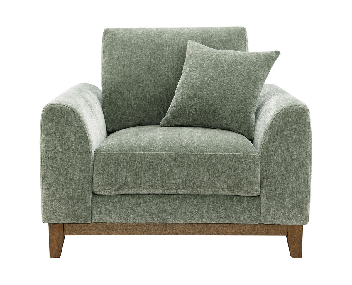 Watton Olive Green Modern Living Room Set