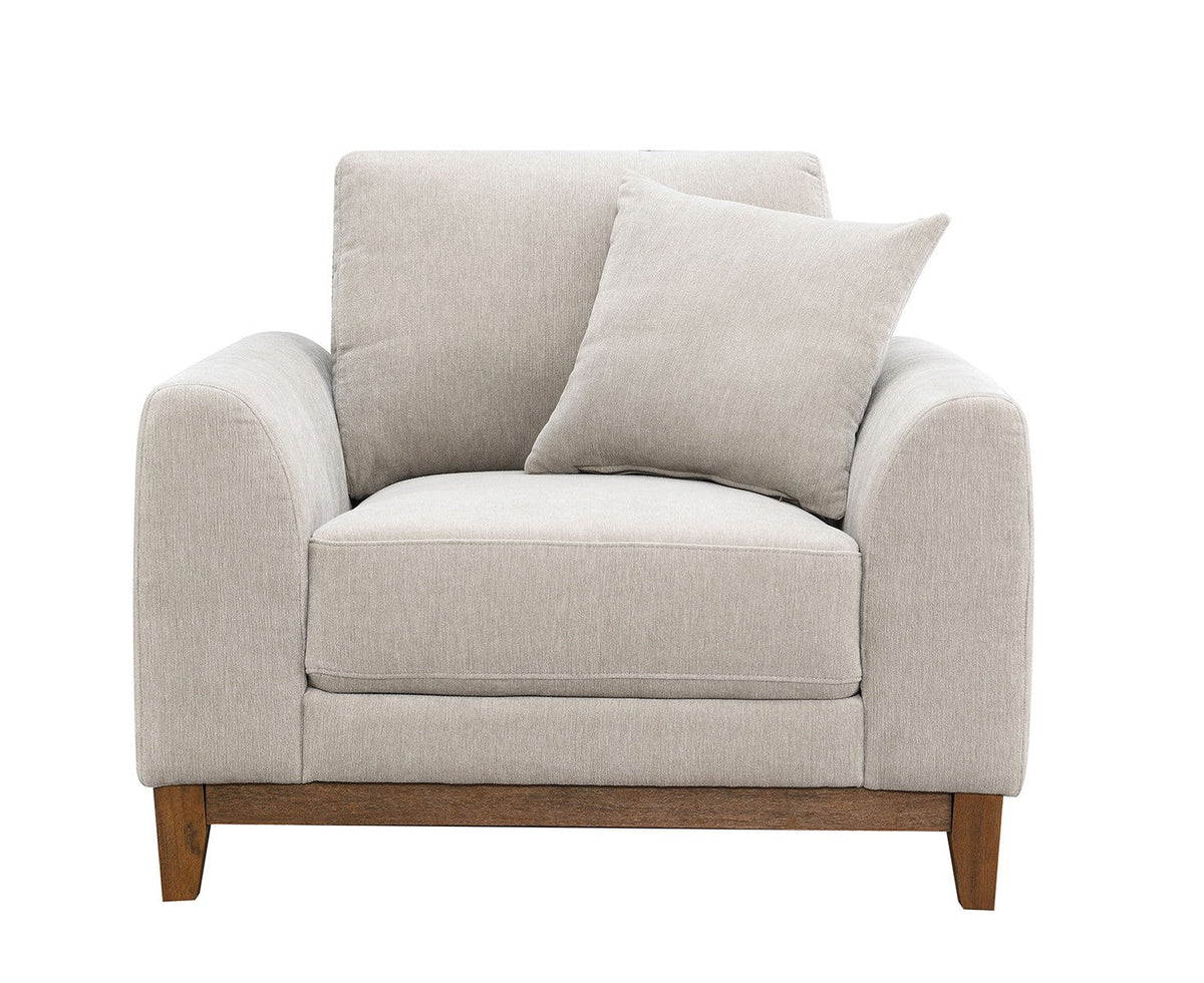 Watton Light Gray Mid-Century Living Room Set