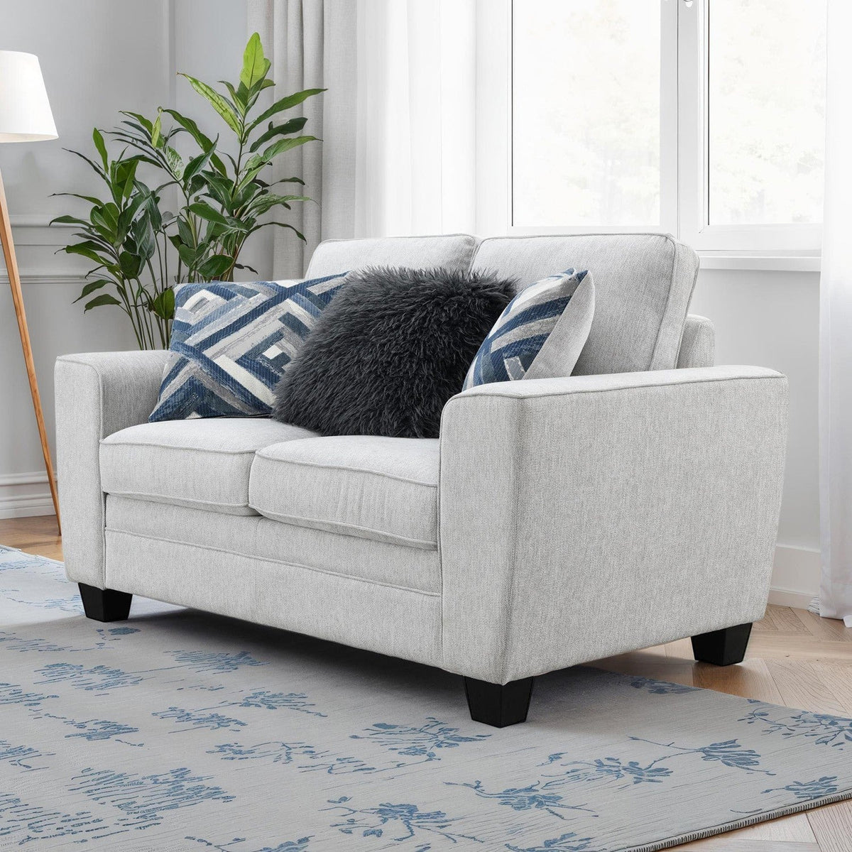 Enea Light Gray Transitional Living Room Set