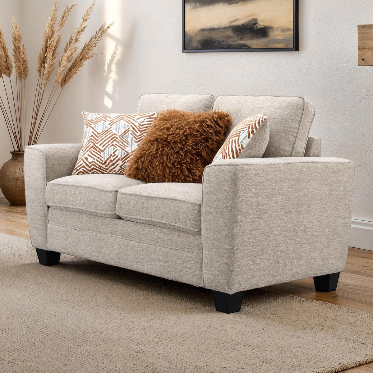 Enea Taupe Transitional Living Room Set