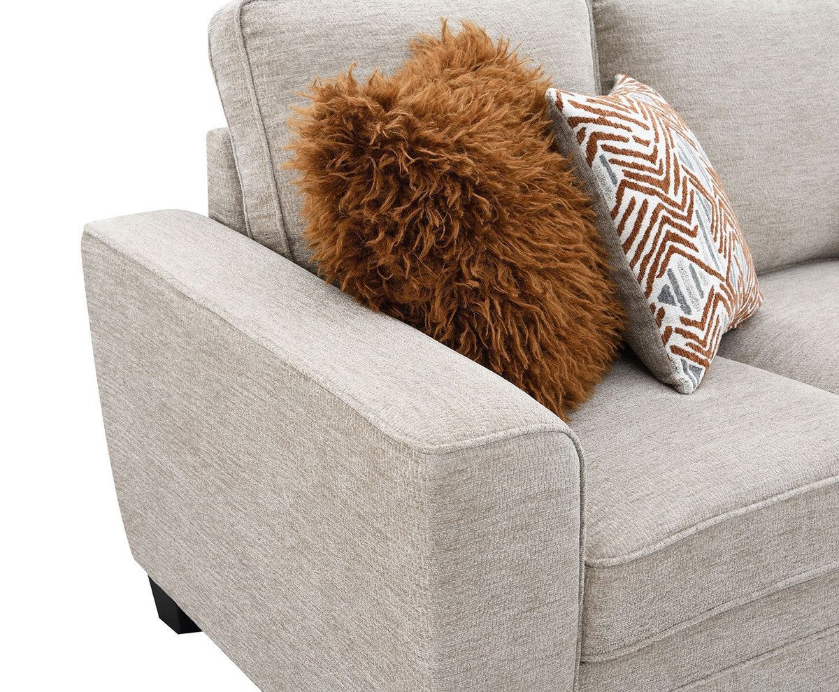 Enea Taupe Transitional Living Room Set