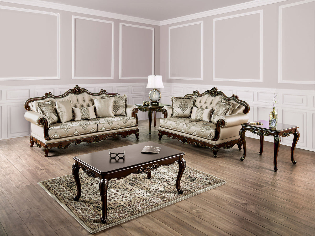 Veracruz Dark Cherry/Beige Sofa