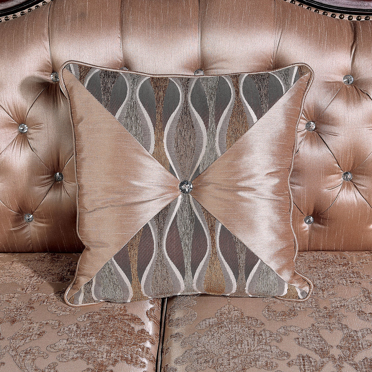 Veracruz Dark Cherry/Light Brown Traditional Living Room Set