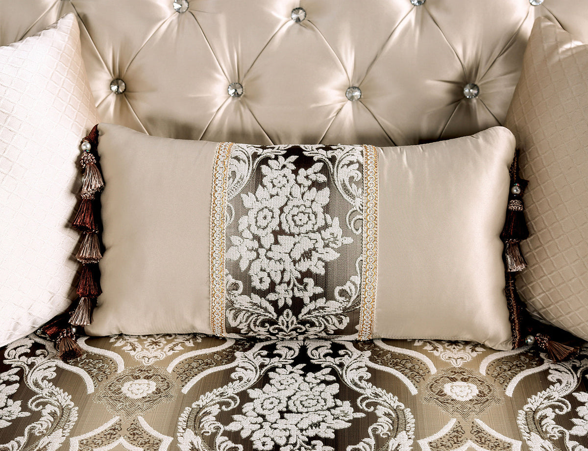 Yucatan Dark Cherry/Beige Traditional Living Room Set
