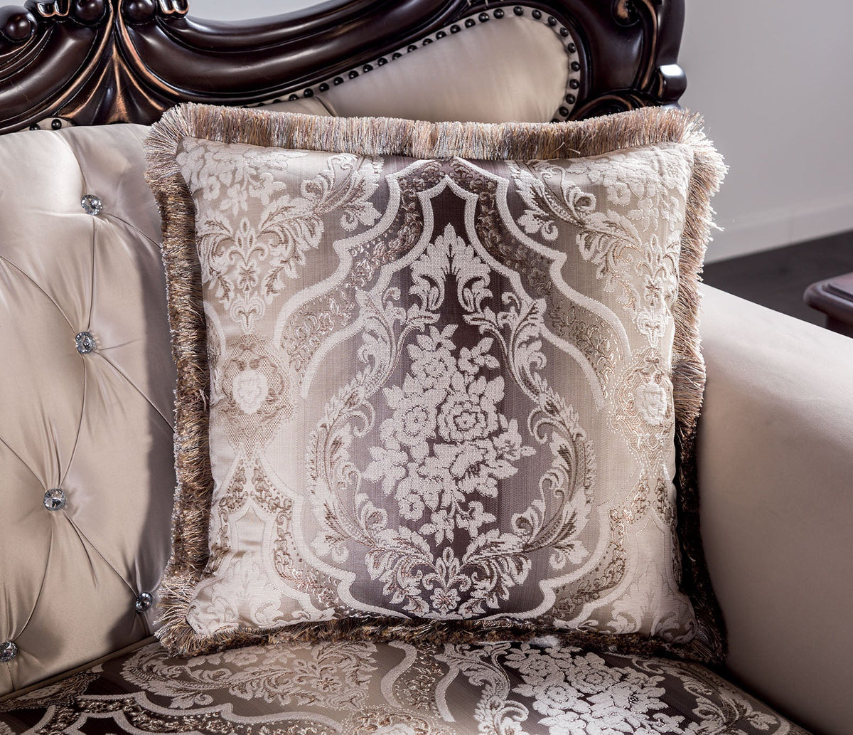 Palencia Dark Cherry/Beige Sofa