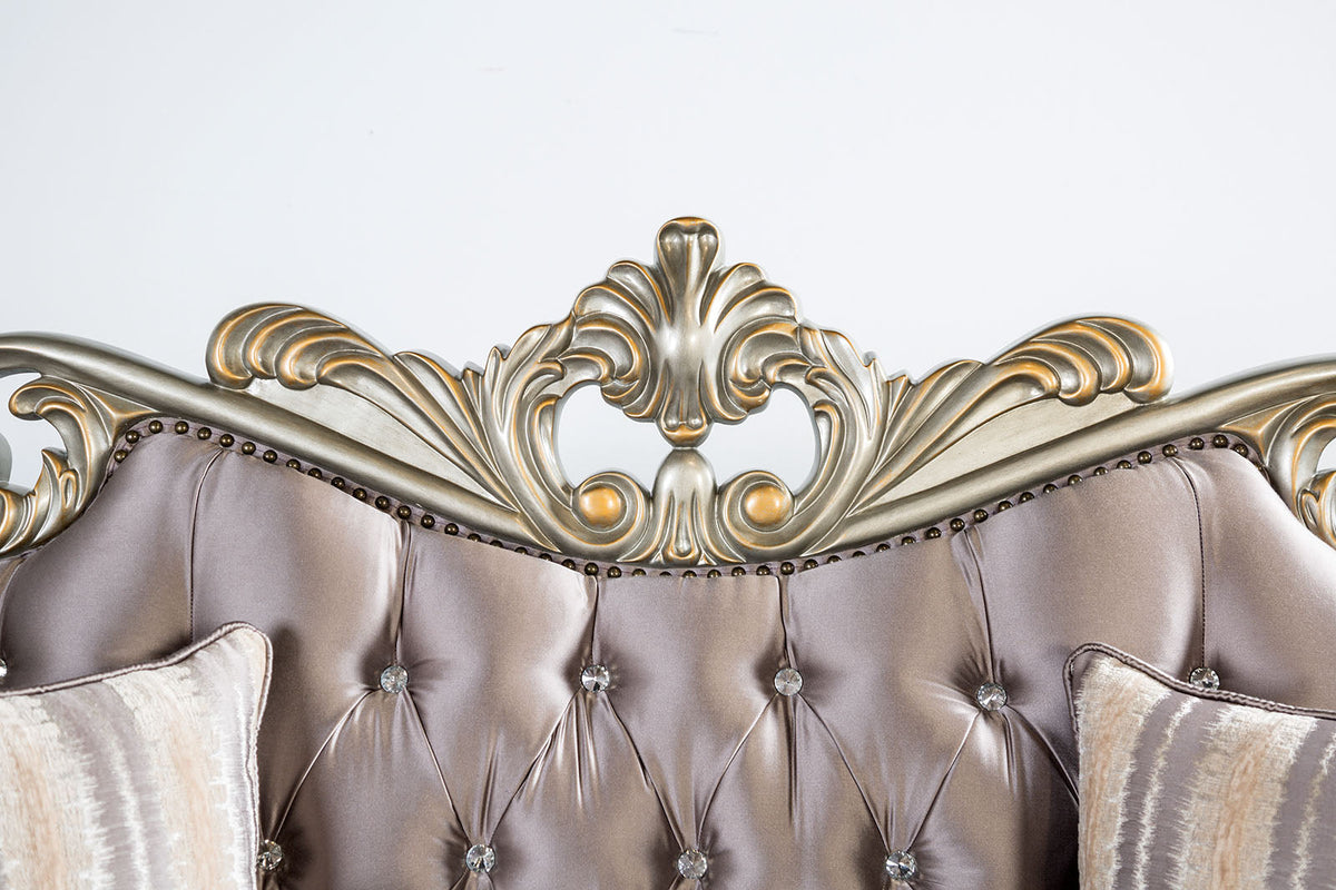 Albacete Champagne/Purple Loveseat