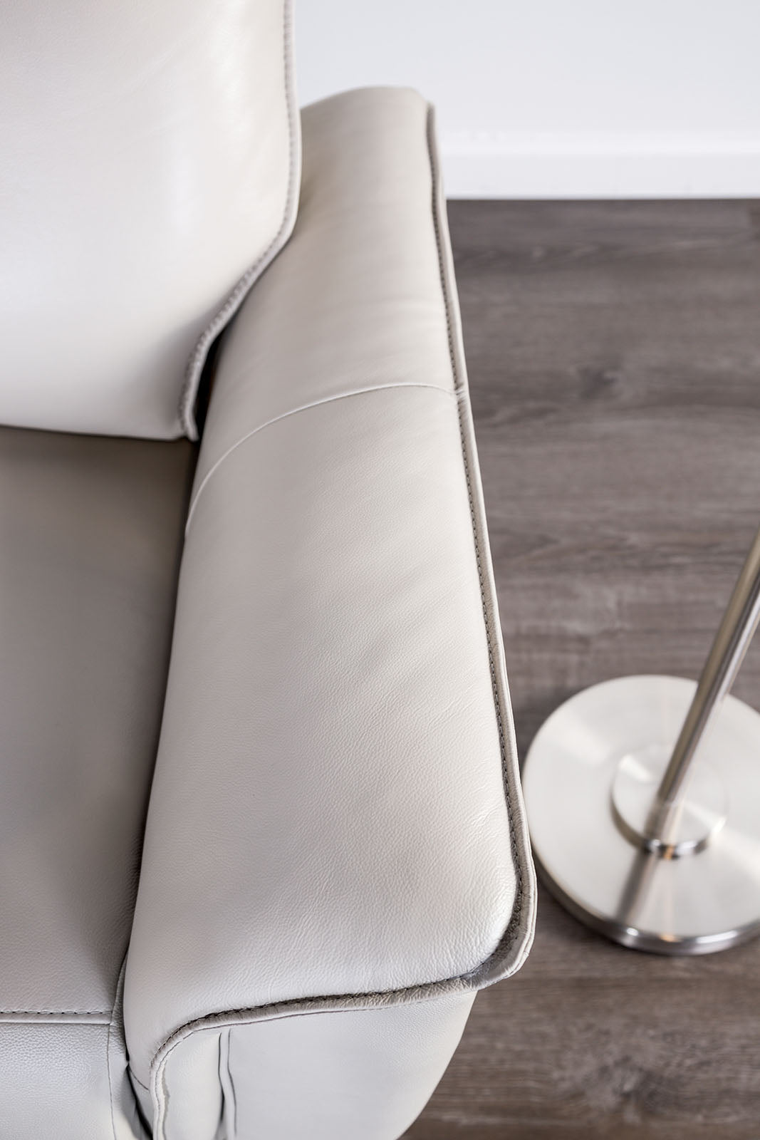 Bienne Taupe Loveseat Manual Recliner