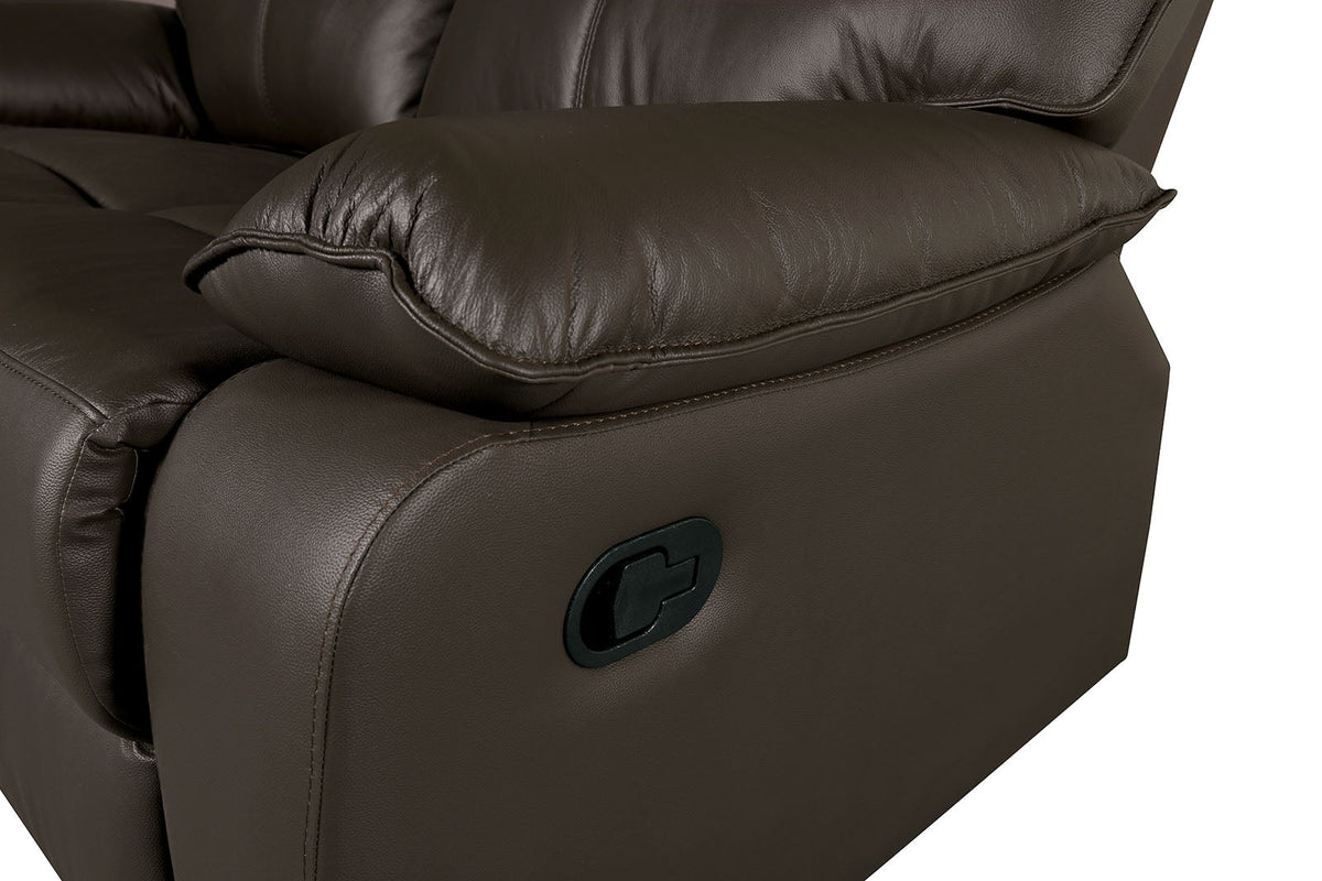 Onoria Brown Manual Recline Loveseat