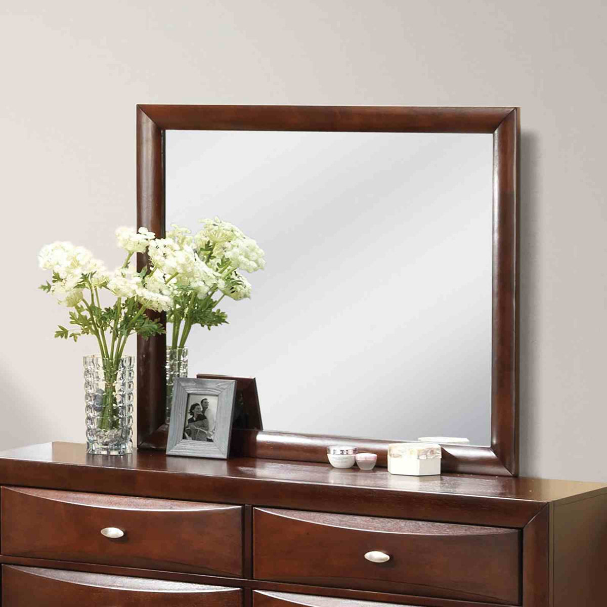 Zosimo Dark Cherry Transitional Storage Bedroom Set
