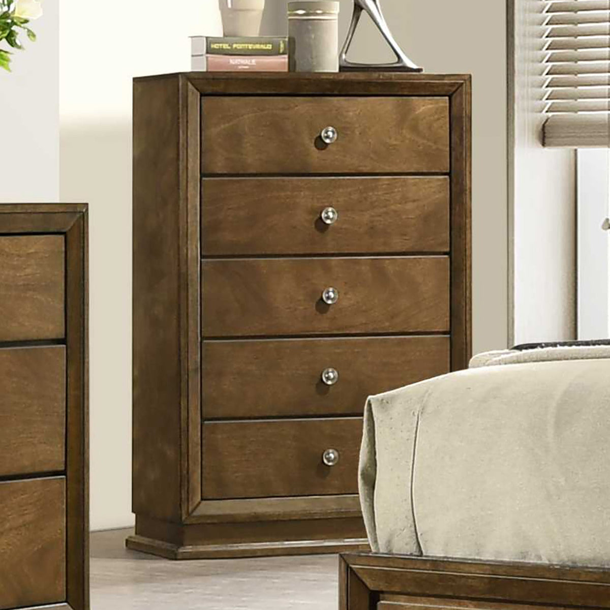 Kirkham Walnut Transitional Bedroom Set