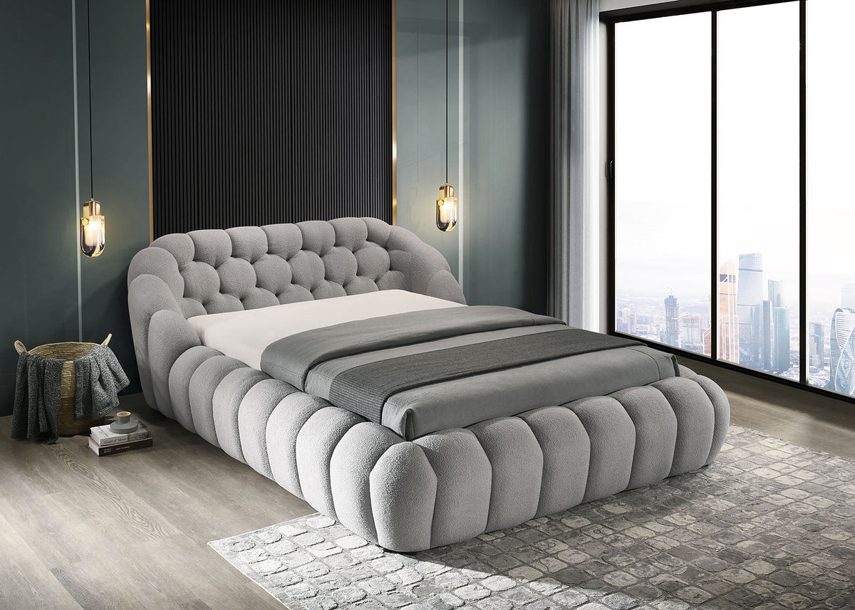 Newquay Gray King Bed