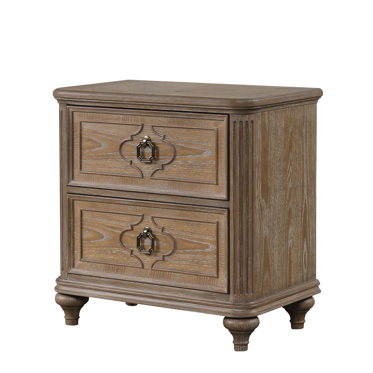 Lyris Rustic Oak Transitional Bedroom Set