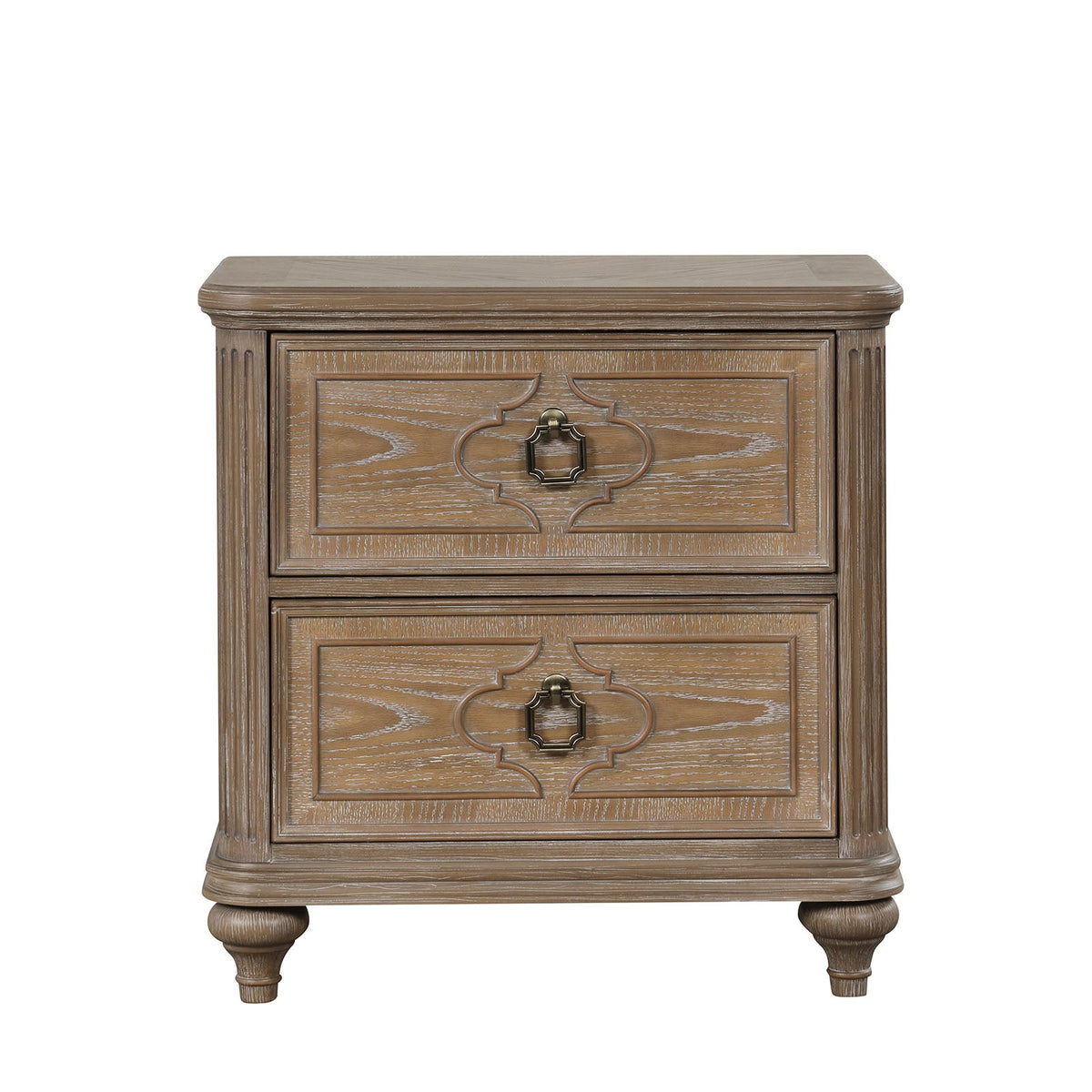 Lyris Rustic Oak Transitional Bedroom Set