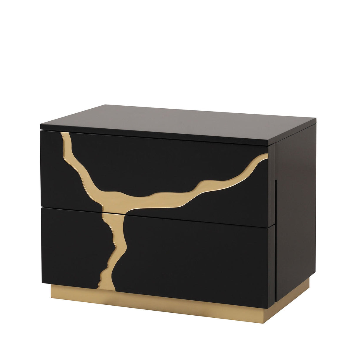 Goldsberg Black/Gold Nightstand