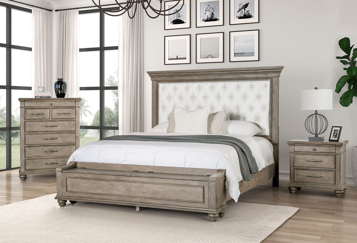 Philomath Aged Oak Queen Bed