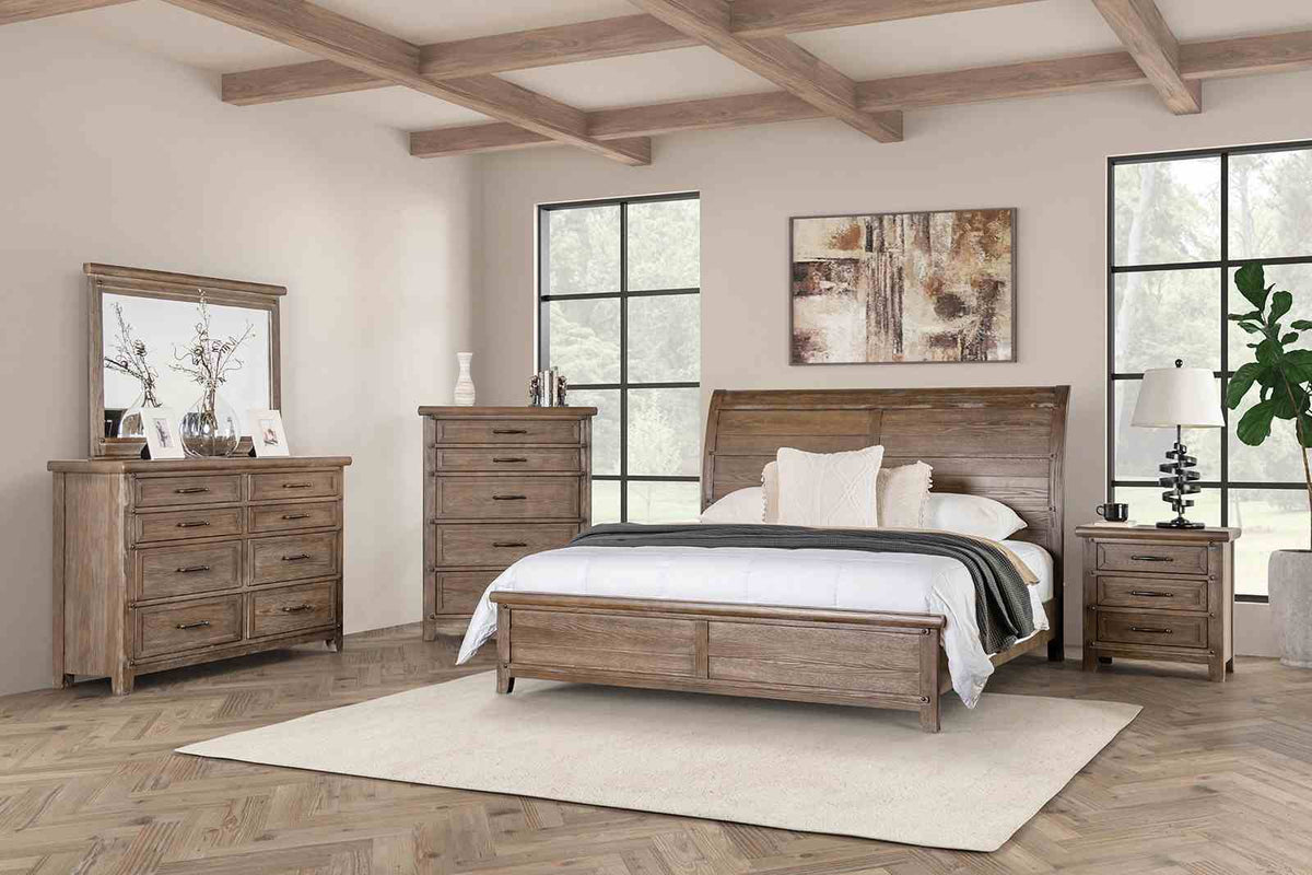 Merthyr Brown Queen Bed