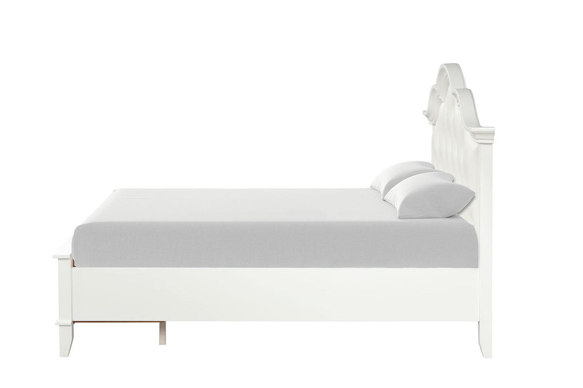 Naucalpan White Twin Bed