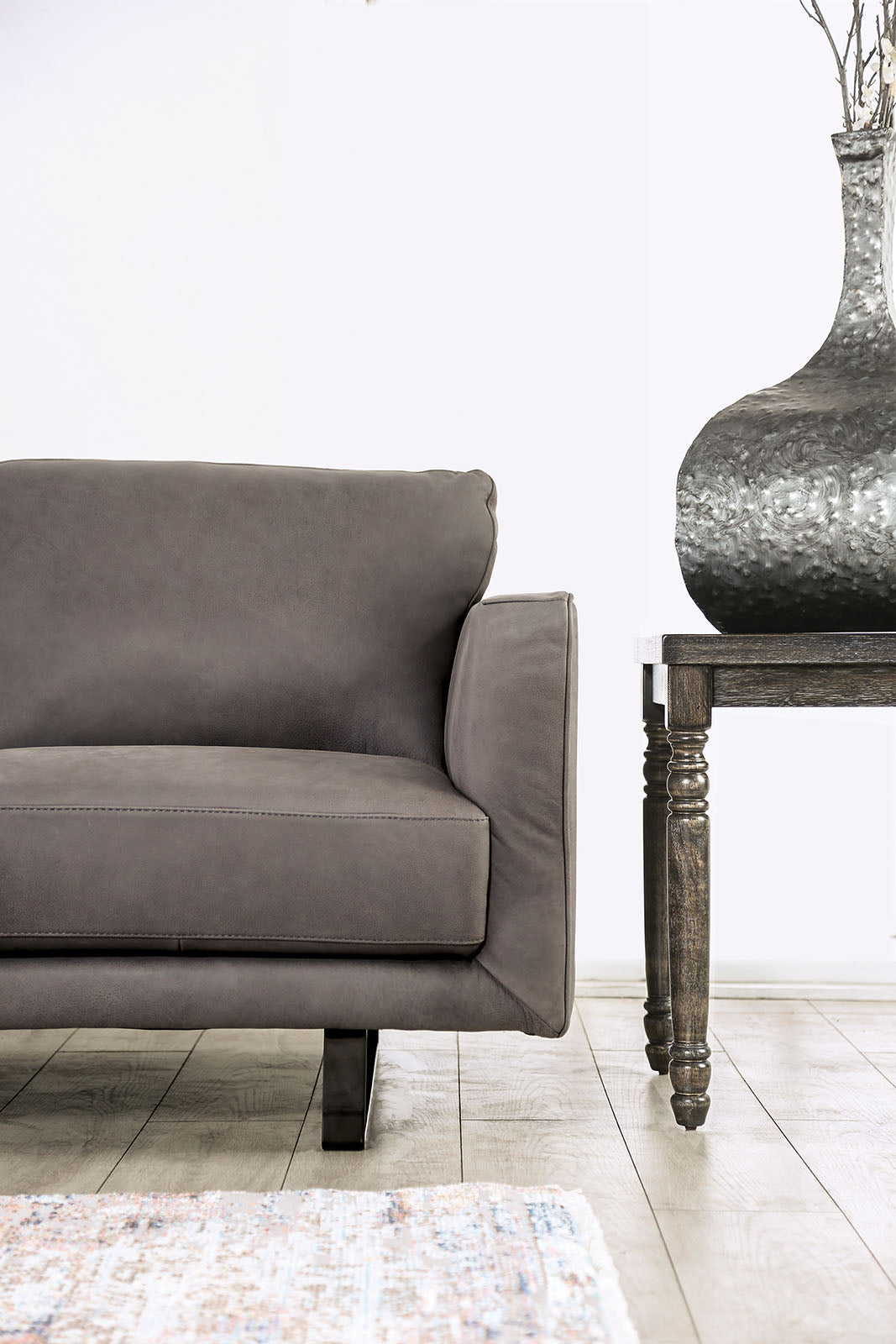 Mezzanotte Gray Contemporary Living Room Set