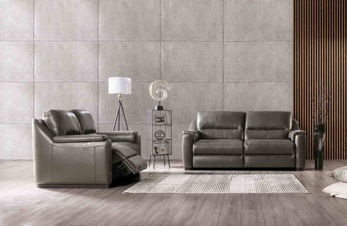 Altamura Gray Power Loveseat