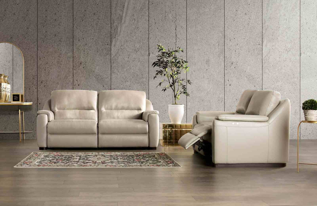 Altamura Taupe Power Loveseat