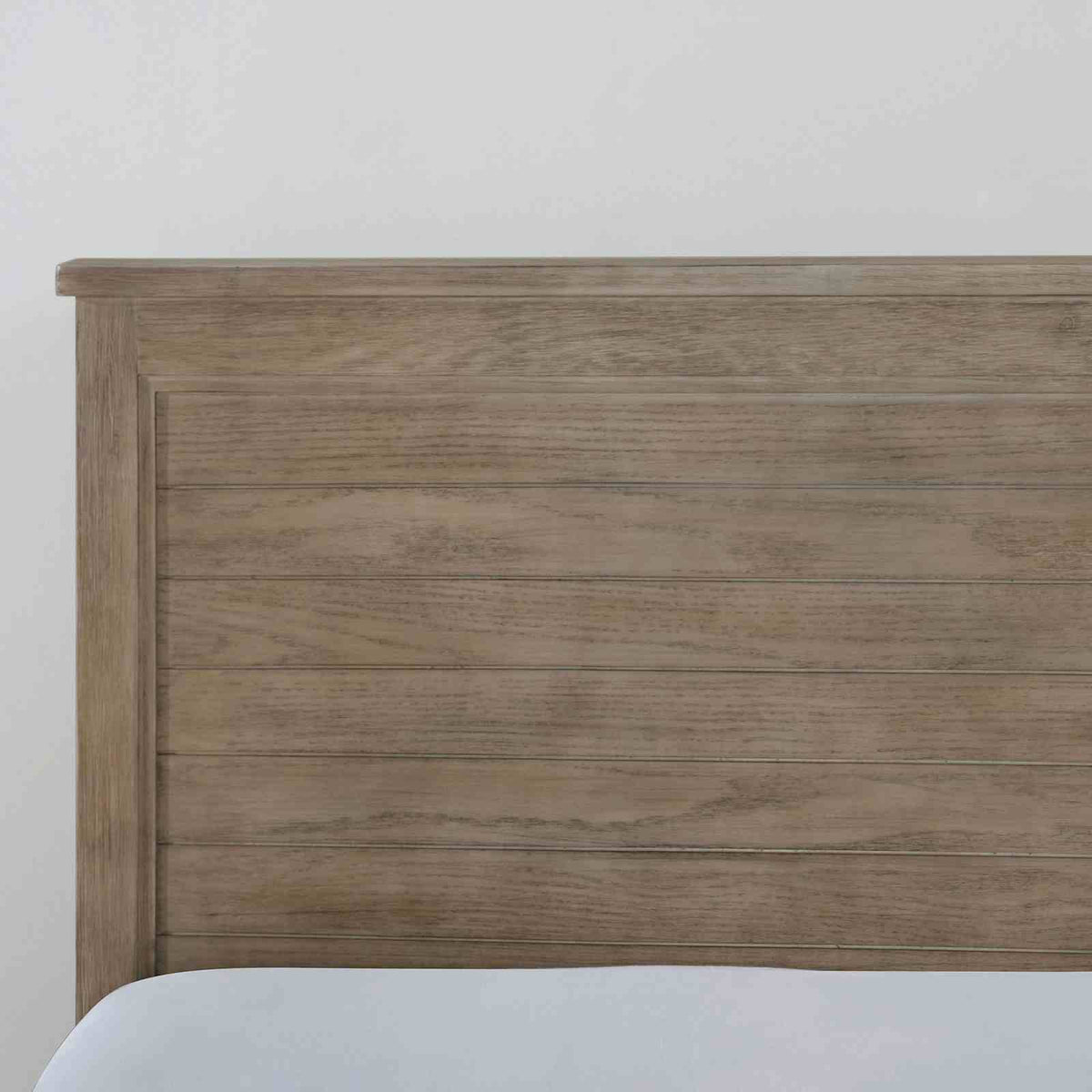 Vevey Wire-Brushed Warm Gray Twin Bed