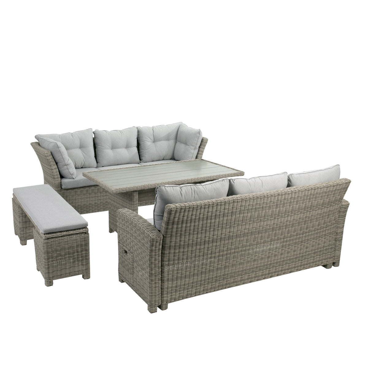 Malia Gray Patio Dining Table