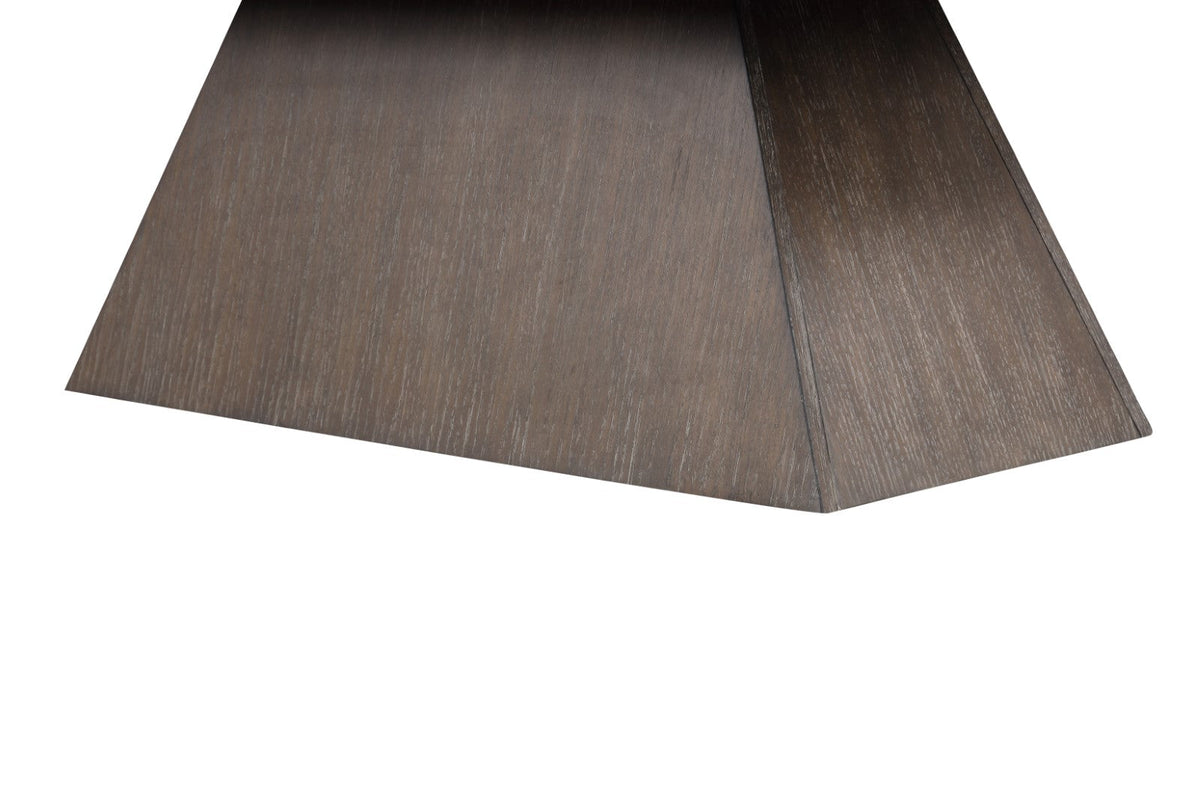 Grasten Dark Walnut/White Square Coffee Table