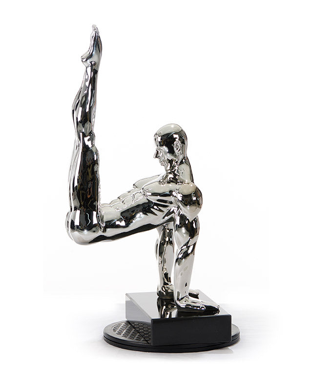 SZ0173 Modern Silver Gymnast-B Sculpture